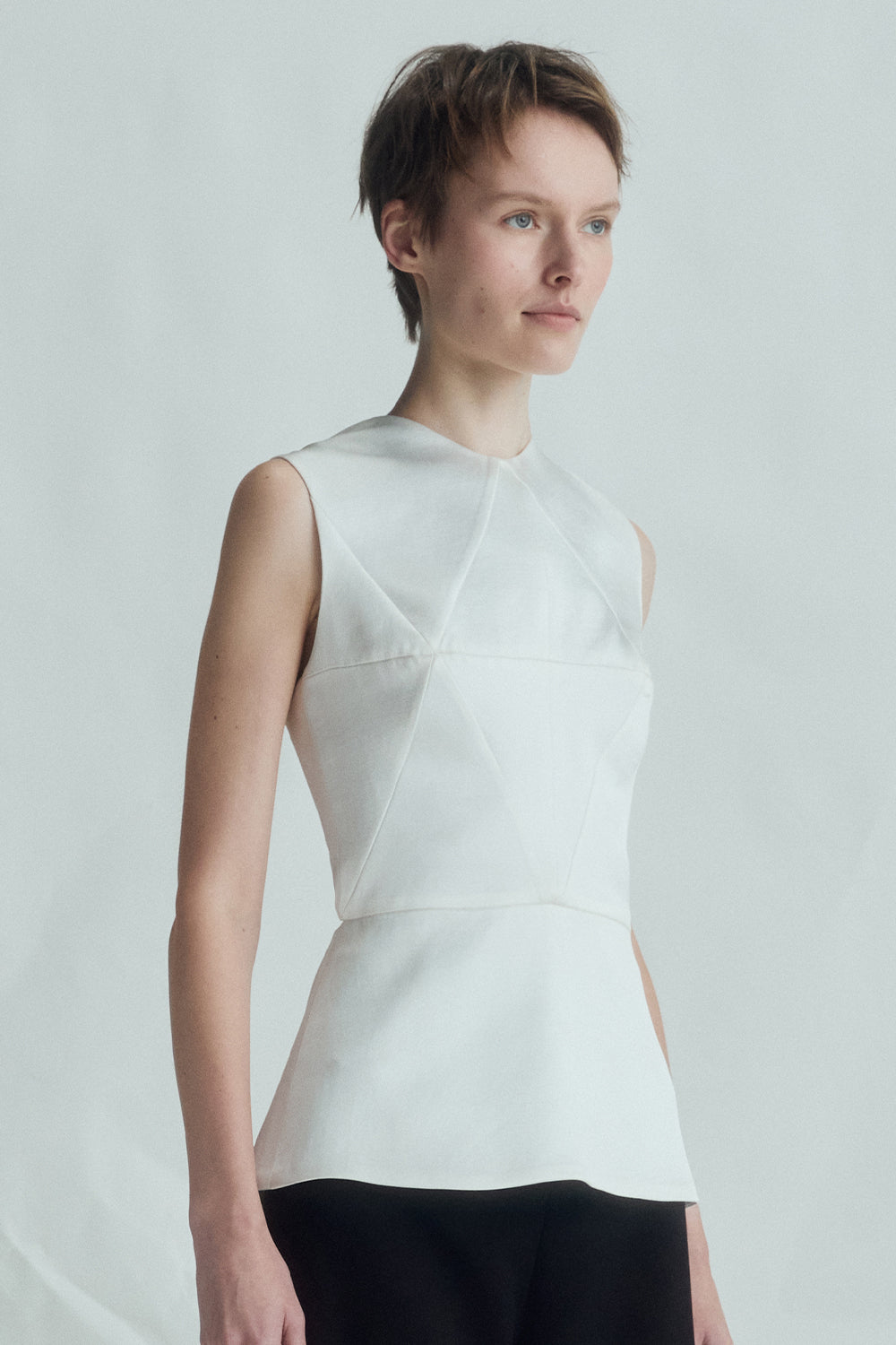 VICKTEERUT Criss-Cross Back Sleeveless Blouse เสื้อแขนกุด สายไขว้หลัง