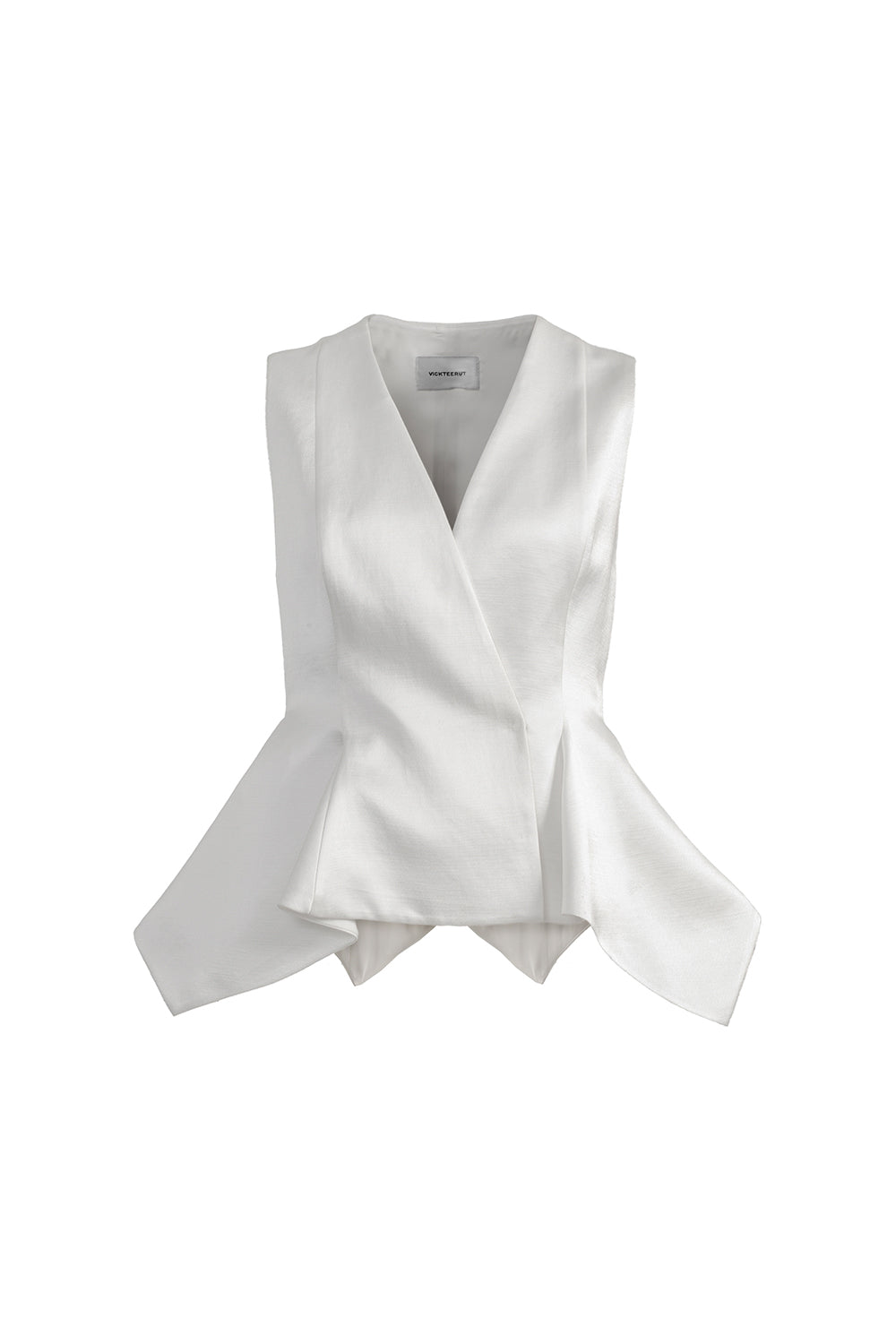 VICKTEERUT Sleeveless Peplum Blouse เสื้อแขนกุด ชายระบาย