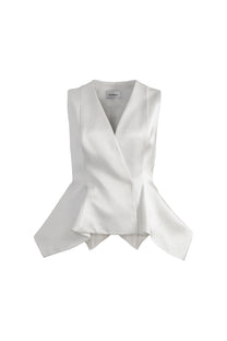 VICKTEERUT Sleeveless Peplum Blouse เสื้อแขนกุด ชายระบาย