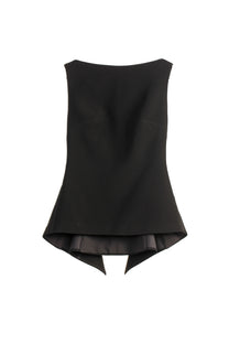 VICKTEERUT Sleeveless Boat Neck Blouse เสื้อแขนกุด คอปาด
