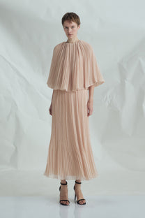 VICKTEERUT Cape Sleeve Pleated Blouse เสื้อแขนเคป อัดพลีท