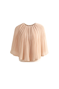 VICKTEERUT Cape Sleeve Pleated Blouse เสื้อแขนเคป อัดพลีท