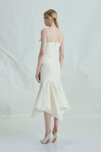 VICKTEERUT Origami-Fold Spaghetti Strap Dress เดรสสายเดี่ยว ตกแต่งดีเทลโอริกามิ