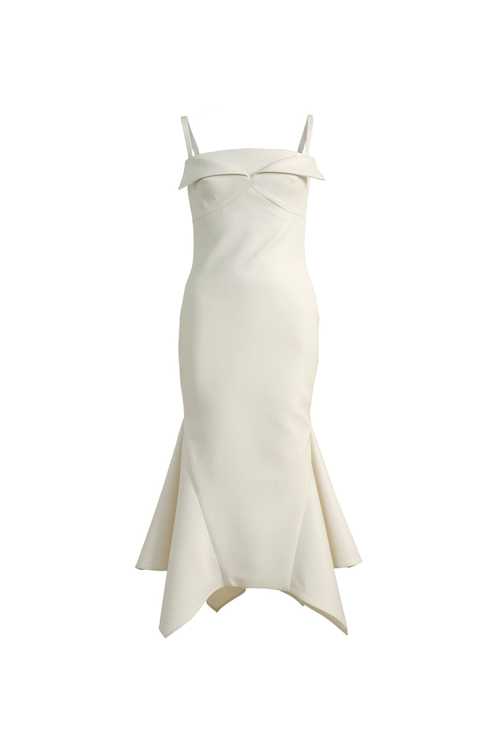 VICKTEERUT Origami-Fold Spaghetti Strap Dress เดรสสายเดี่ยว ตกแต่งดีเทลโอริกามิ