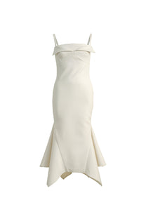 VICKTEERUT Origami-Fold Spaghetti Strap Dress เดรสสายเดี่ยว ตกแต่งดีเทลโอริกามิ