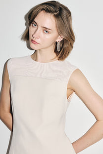 VICKTEERUT Sleeveless Flare Dress เดรสแขนกุด ทรงบาน