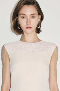 VICKTEERUT Sleeveless Flare Dress เดรสแขนกุด ทรงบาน