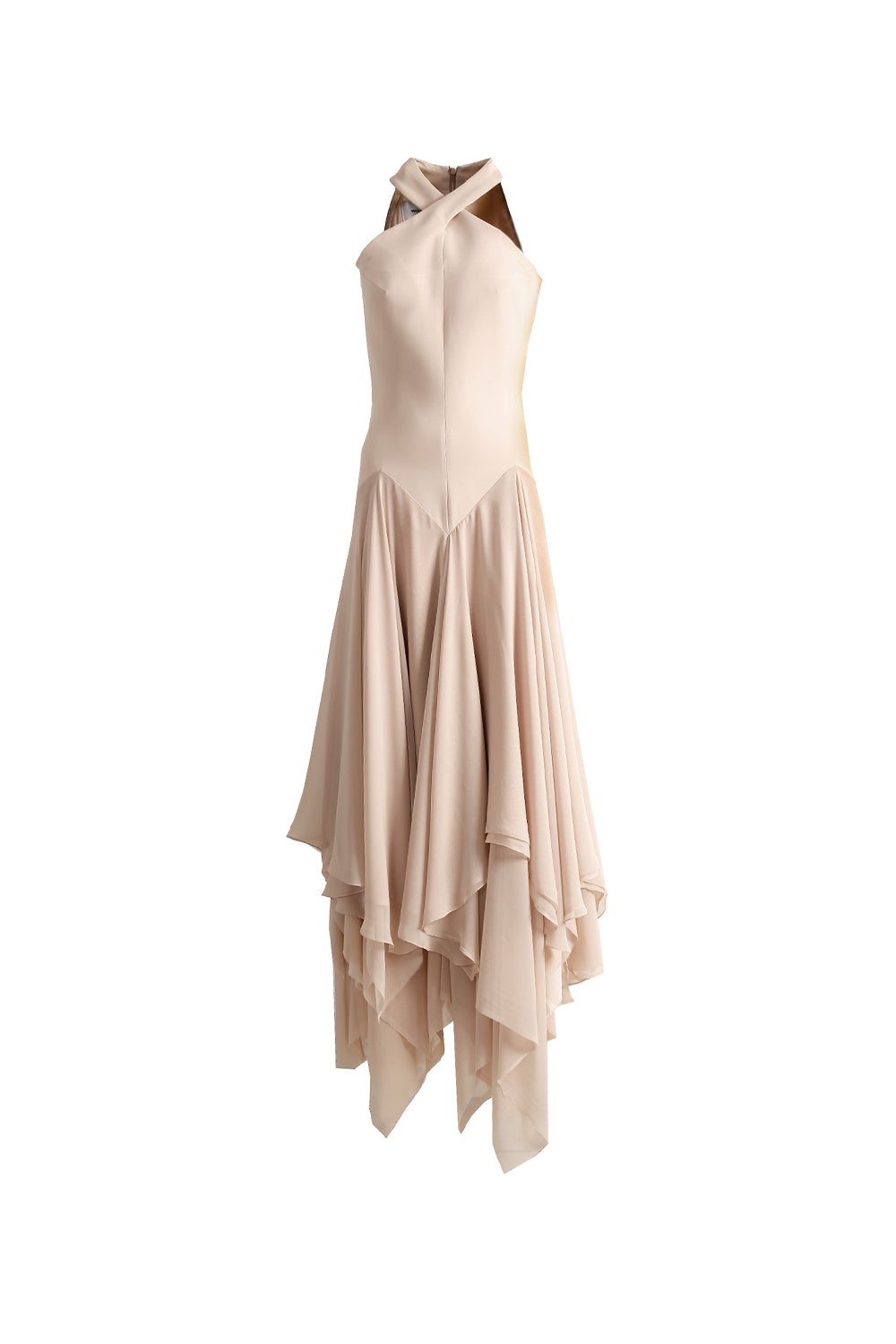 VICKTEERUT Halter-Neck Tiered Evening Gown เดรสยาว คล้องคอ ชายระบาย