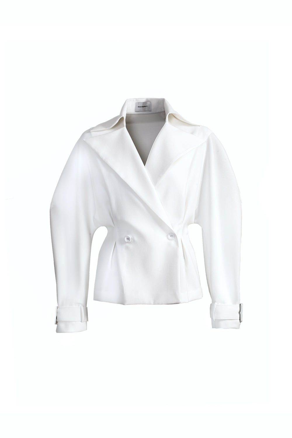 VICKTEERUT Double Breasted Trench Jacket เสื้อแจ๊คเก็ต แขนยาว ปกอย่างเสื้อโค้ท