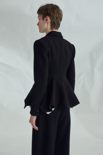 VICKTEERUT 2-Button Peplum Blazer เสื้อเบลเซอร์ สองกระดุม ชายระบาย