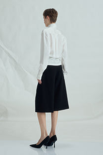 VICKTEERUT Long Sleeve Draped Shirt เสื้อเชิ้ต แขนยาว จับเดรป