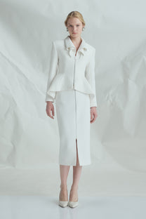 VICKTEERUT Front-Zip Pencil Skirt กระโปรงสอบ ซิปหน้า