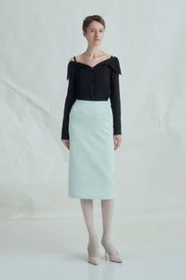 VICKTEERUT Back Slit Pencil Skirt กระโปรง ทรงสอบ ผ่าหลัง
