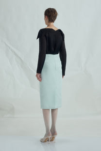 VICKTEERUT Back Slit Pencil Skirt กระโปรง ทรงสอบ ผ่าหลัง