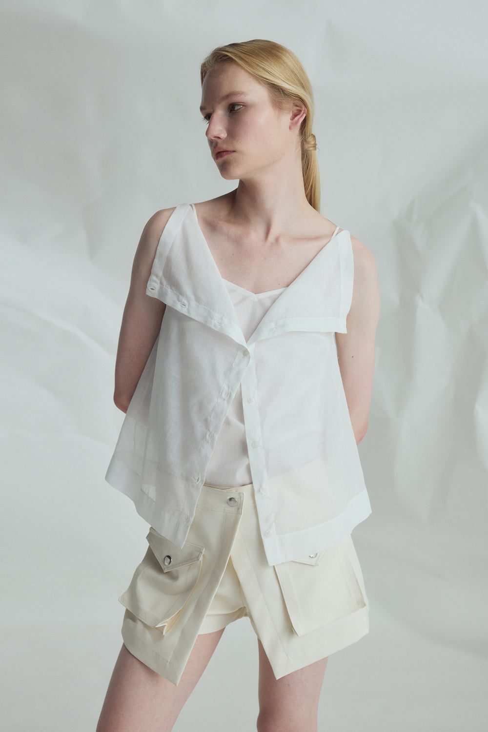 VICKTEERUT Skorts with Pocket Detail กระโปรงกางเกง ตกแต่งกระเป๋า