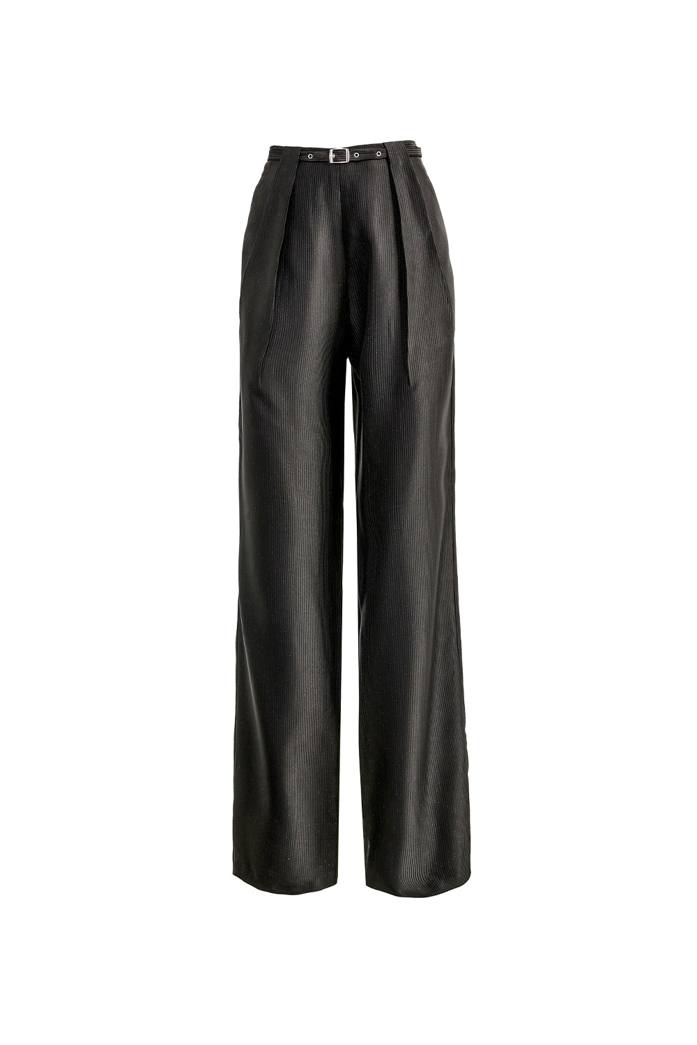 VICKTEERUT Front Pleat Trousers with Belt Detail กางเกงขายาว จีบหน้า ตกแต่งเข็มขัด