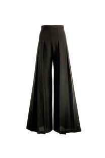 VICKTEERUT Pleated Wide-Leg Trousers กางเกงขาบาน จับจีบ