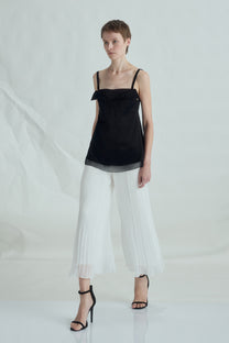 VICKTEERUT Pleated Chiffon Trousers กางเกงขายาว ผ้าชีฟอง อัดพลีท