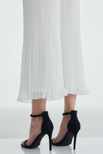 VICKTEERUT Pleated Chiffon Trousers กางเกงขายาว ผ้าชีฟอง อัดพลีท