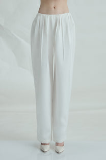 VICKTEERUT Low-Rise Pleated Fluid Trousers กางเกงเอวต่ำ จับจีบ