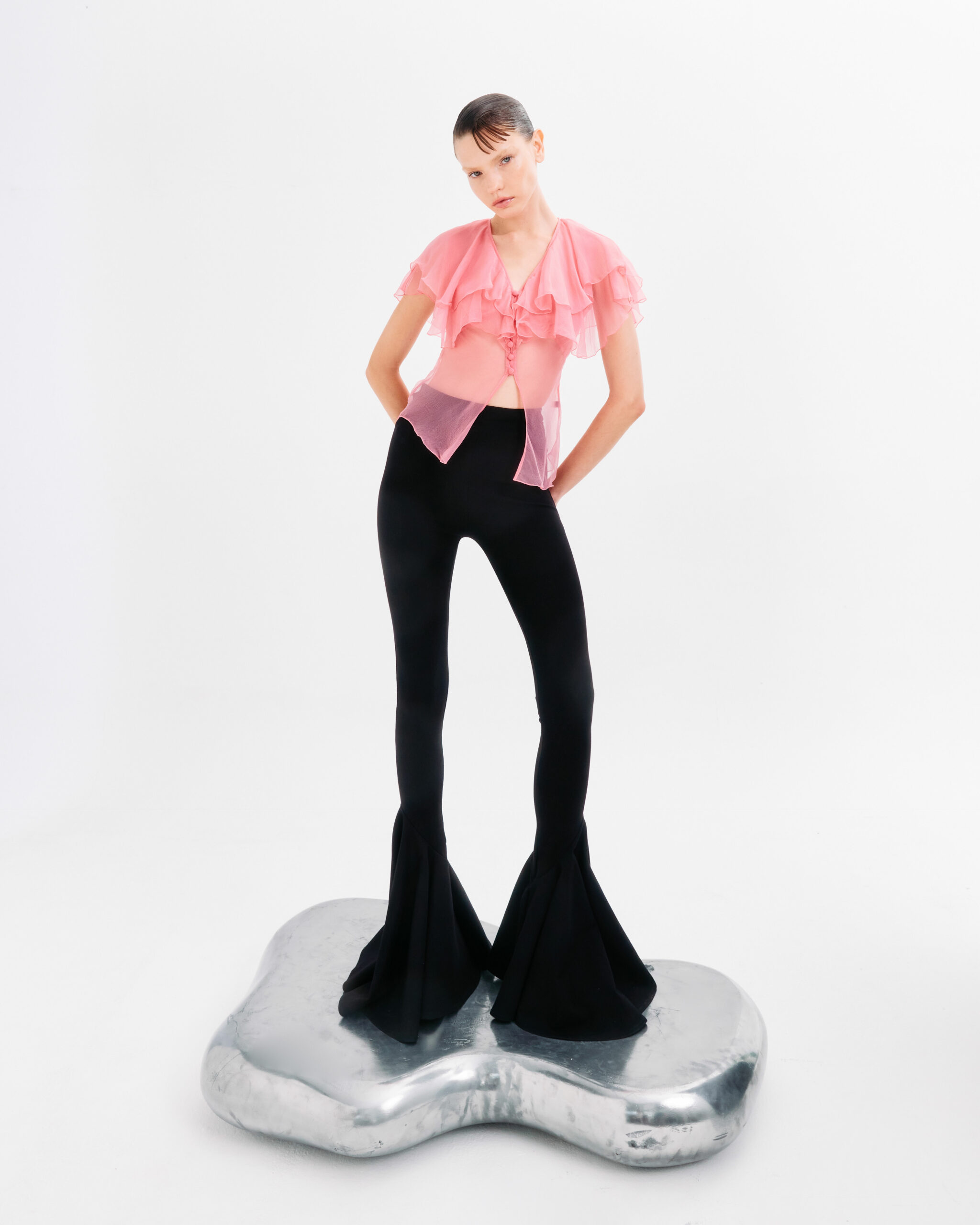 Vikejser Sequins Singlet Black