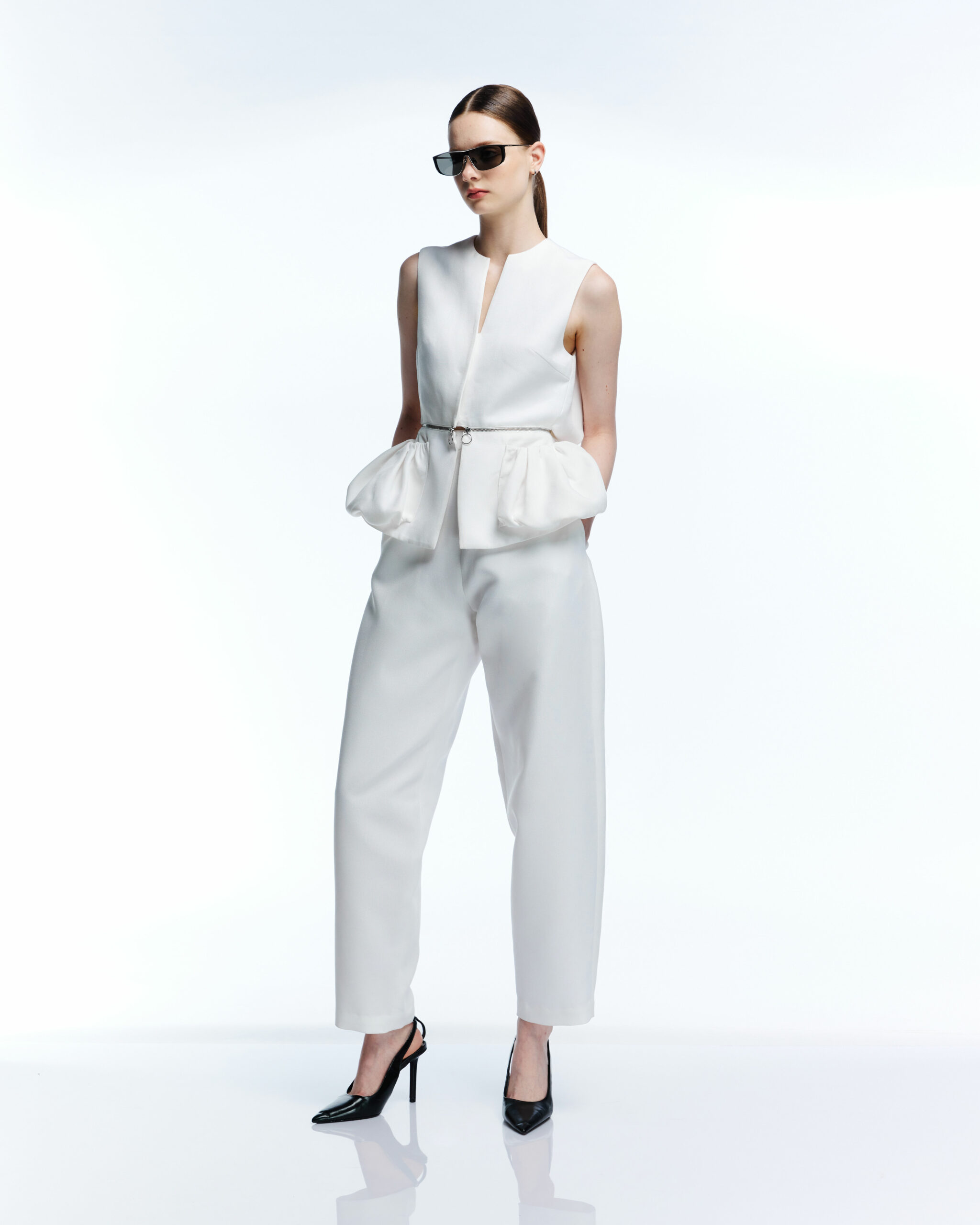 Fay High Rise Straight Leg Roll Up KP2177MA1 main image 0